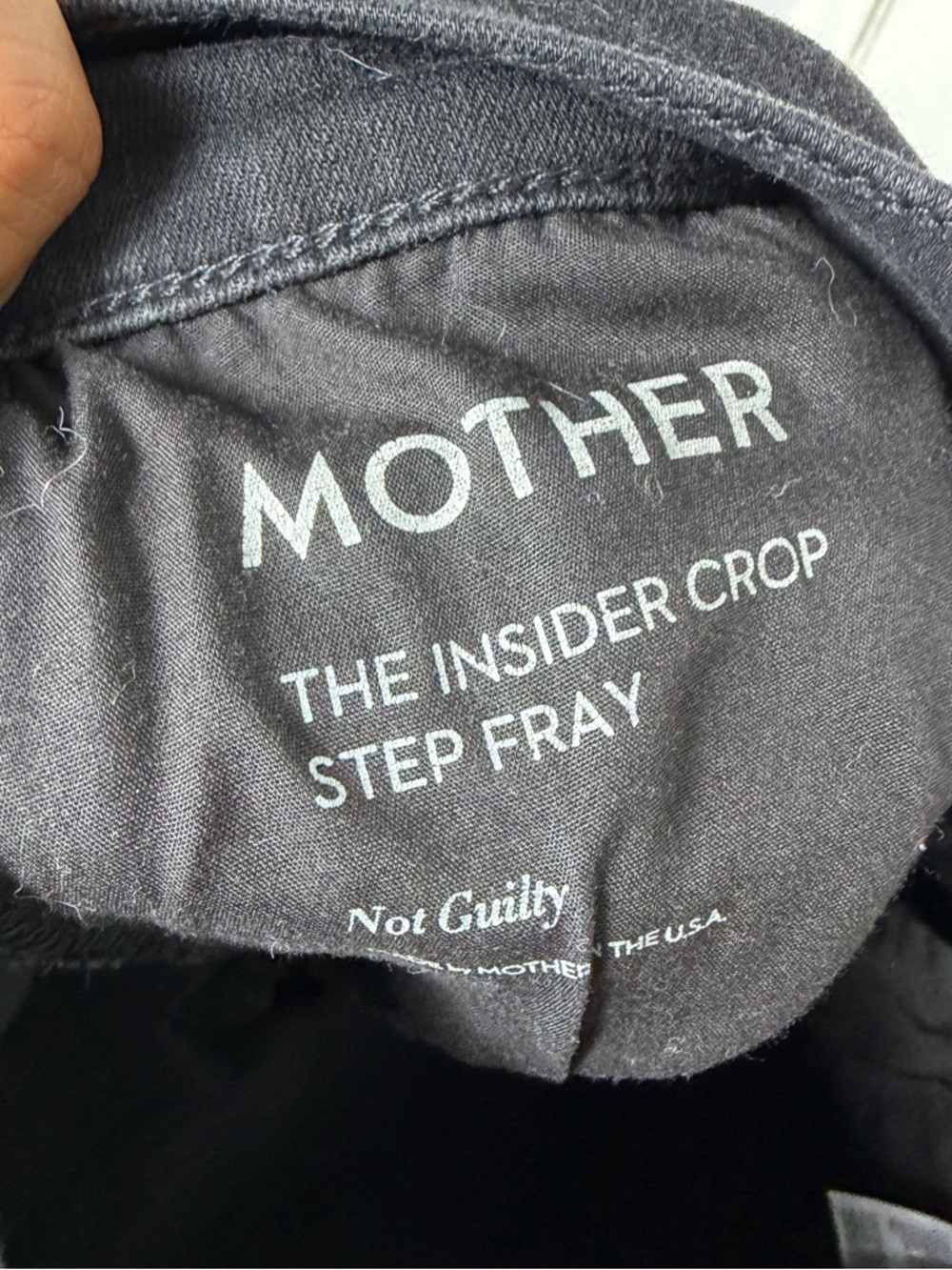 MOTHER The Insider Crop Step Fray Not Guilty - Picture 10 of 10